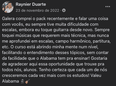 Depoimento original de aluno 6