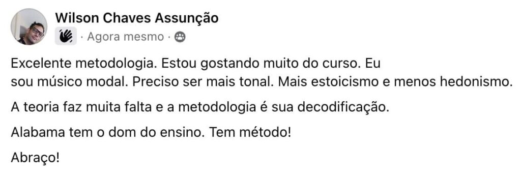Depoimento original de aluno 14